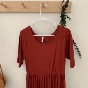 Boho short sleeve maxi